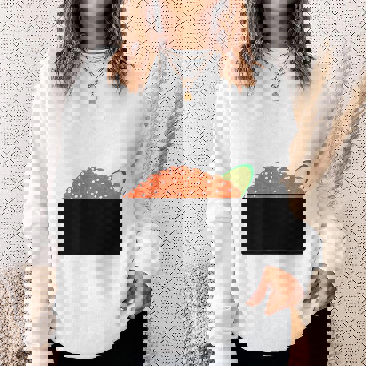 【いくら】イクラ 寿司 おすし 軍艦巻き 可愛い おもしろ 面白い 鮭 魚卵 料理 文字 ネタ ウケ狙い 文字入り 変な スウェットシャツ 彼女への贈り物