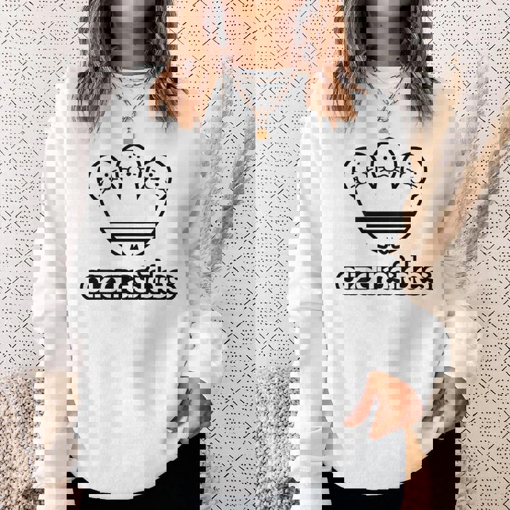 【バックプリント・背中側】アザラシデス Azarasides ゴマちゃん ブランド パロディ 面白 かわいい スウェットシャツ 彼女への贈り物