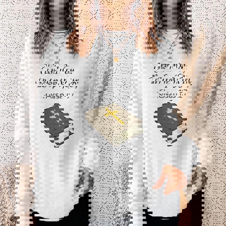 あなたの中のキリスト 聖書箇条 キリスト教 イエス・キリスト スウェットシャツ 彼女への贈り物