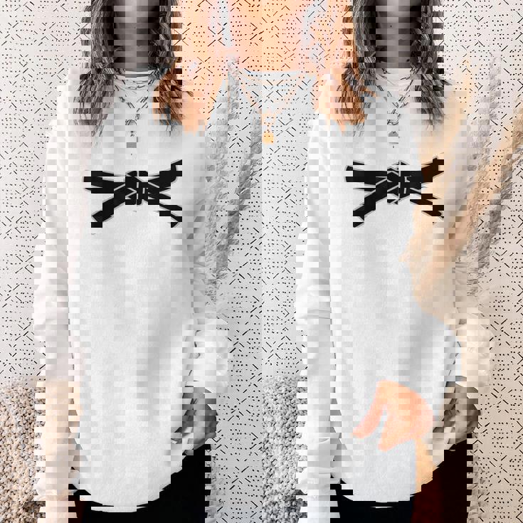 かっこいい日本武道空手柔道黒帯 スウェットシャツ 彼女への贈り物