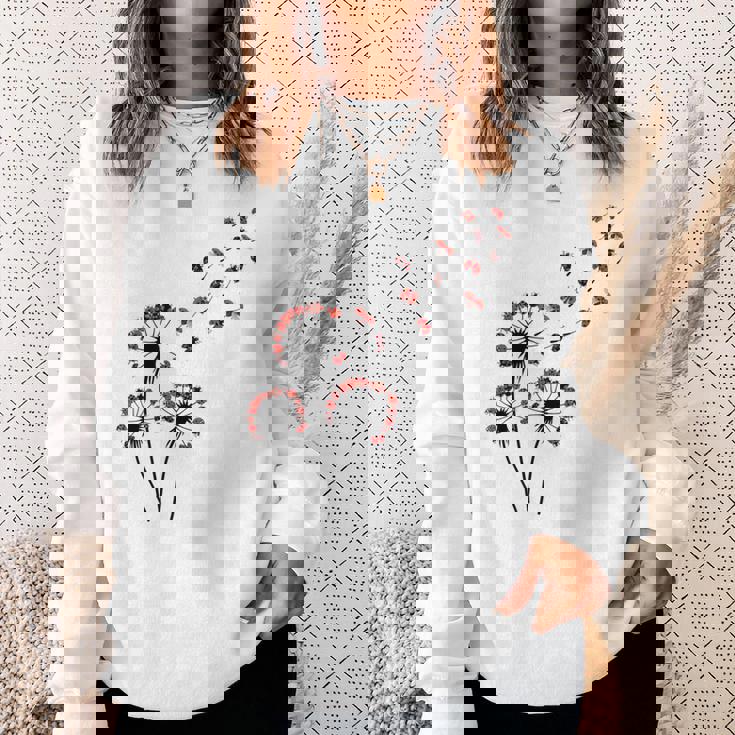 てんとう虫愛好家のためのフラワータンポポてんとう虫シャツ スウェットシャツ 彼女への贈り物