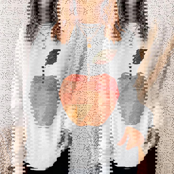 りんご フルーツ モチーフ アート りんご スウェットシャツ 彼女への贈り物