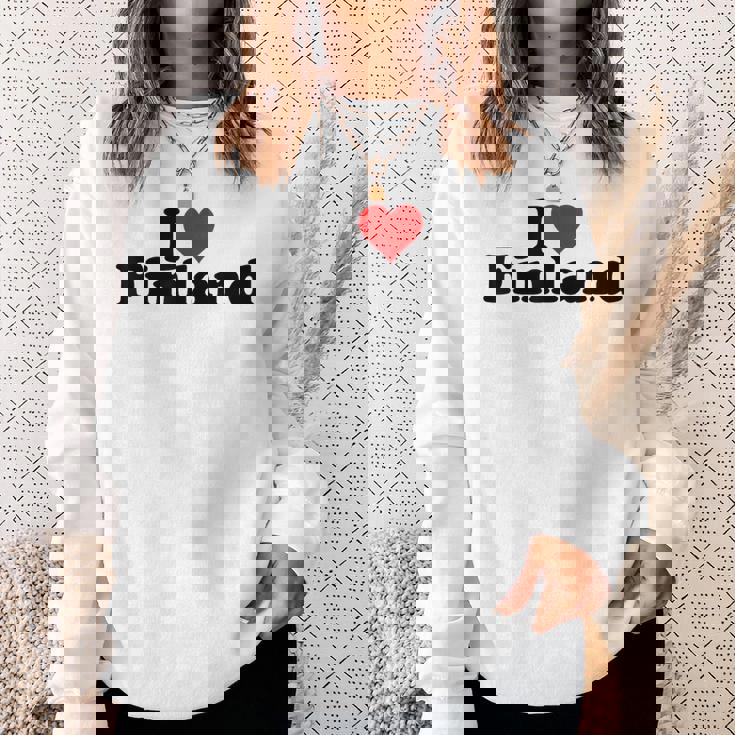 アイラブハートフィンランド スウェットシャツ 彼女への贈り物