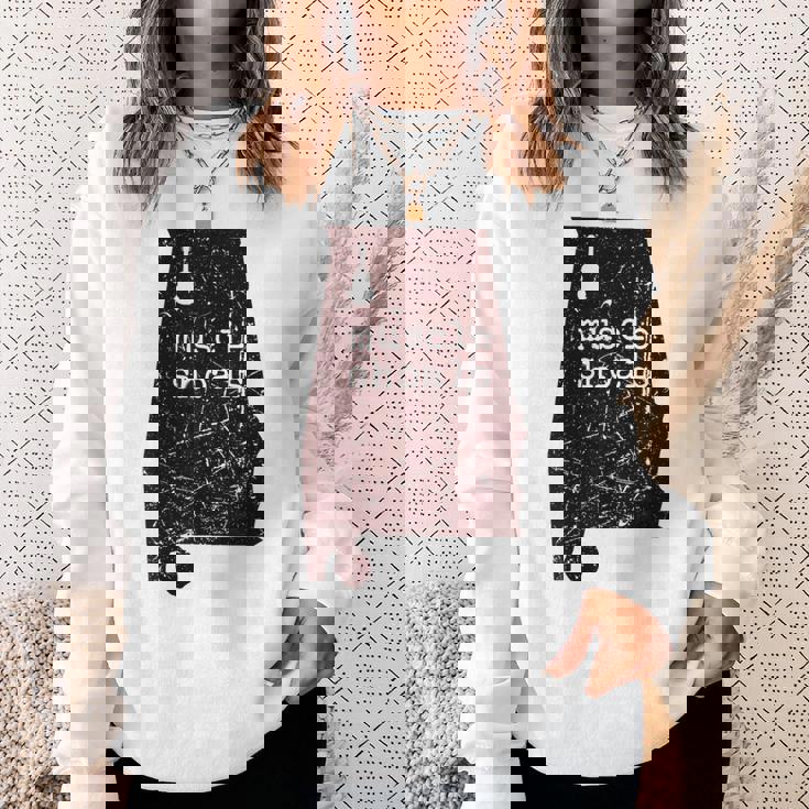 アラバママップ マッスルショールズ 録音 キャピタルロック グラフィック スウェットシャツ 彼女への贈り物