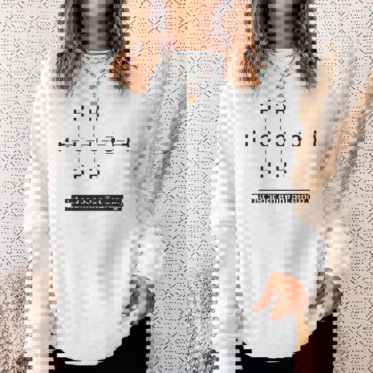 アルコールはソリューション 化学成分エタノール スウェットシャツ 彼女への贈り物