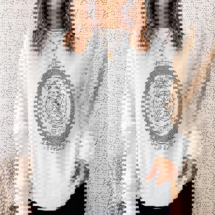 アンティキテラ メカニズム 線引き 長袖tシャツ スウェットシャツ 彼女への贈り物