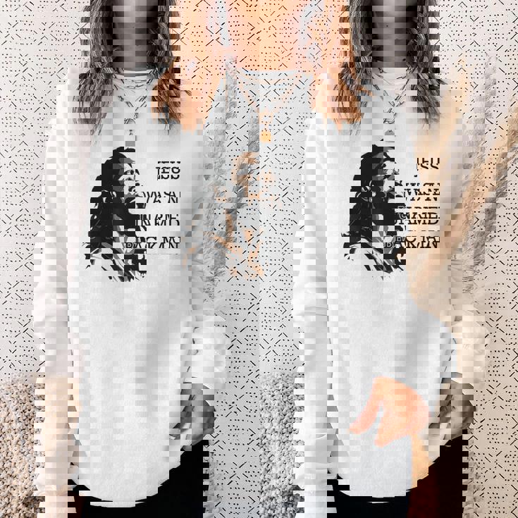 イエスは非武装の黒人だった スウェットシャツ 彼女への贈り物