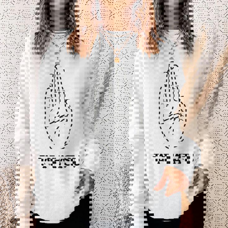 インドのサンスクリット語タタストゥデザイン スウェットシャツ 彼女への贈り物