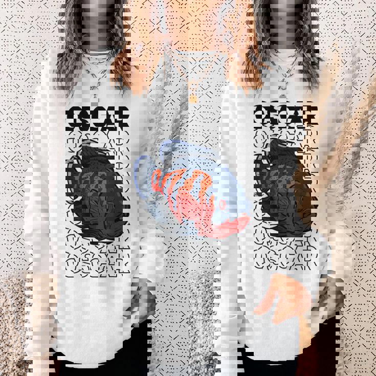 オスカーフィッシュ 80年代スタイル モンスターフィッシュキーパー 熱帯魚 スウェットシャツ 彼女への贈り物