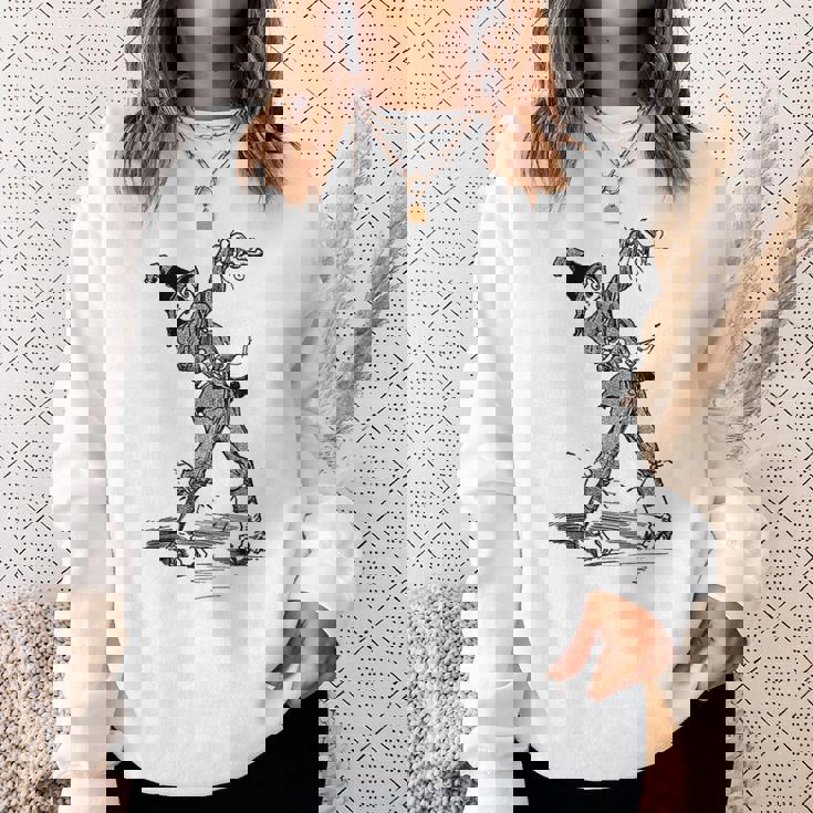 オズの土地 ビンテージアート ハロウィーン オズの魔法使い かかし スウェットシャツ 彼女への贈り物