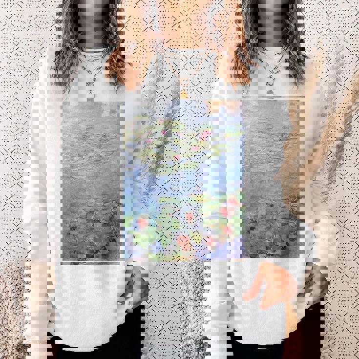 クロード・モネ 睡蓮 スウェットシャツ 彼女への贈り物