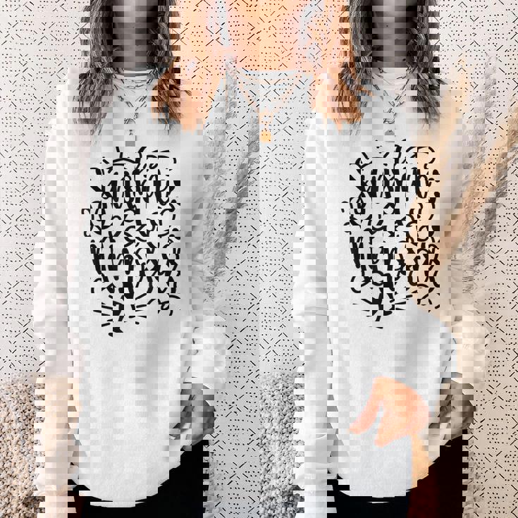 サンシャインアンドミモザビーチサマー スウェットシャツ 彼女への贈り物