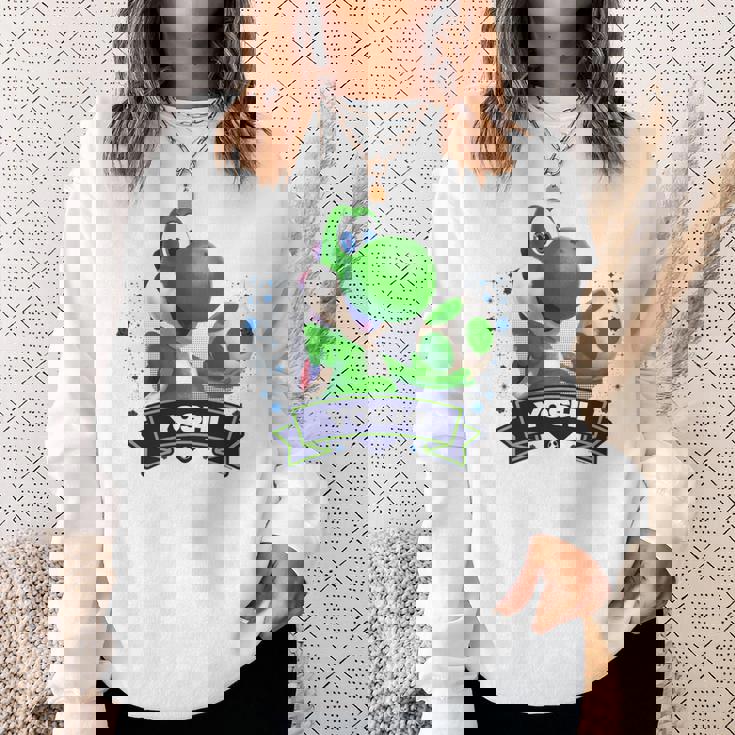 ザ・スーパーマリオギャラクシー・ムービー Yoshi Champion 長袖tシャツ スウェットシャツ 彼女への贈り物