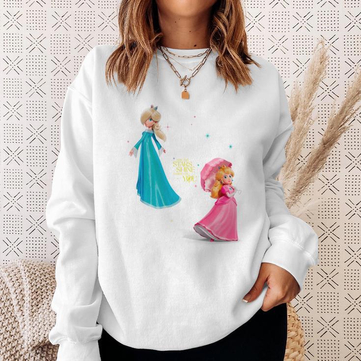 ザ・スーパーマリオギャラクシー・ムービーtarry Princess Duo 長袖tシャツ スウェットシャツ 彼女への贈り物