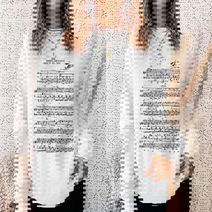 ショパン ピアノ ピアニスト 楽譜 B-Flat-Minor Musicians スウェットシャツ 彼女への贈り物