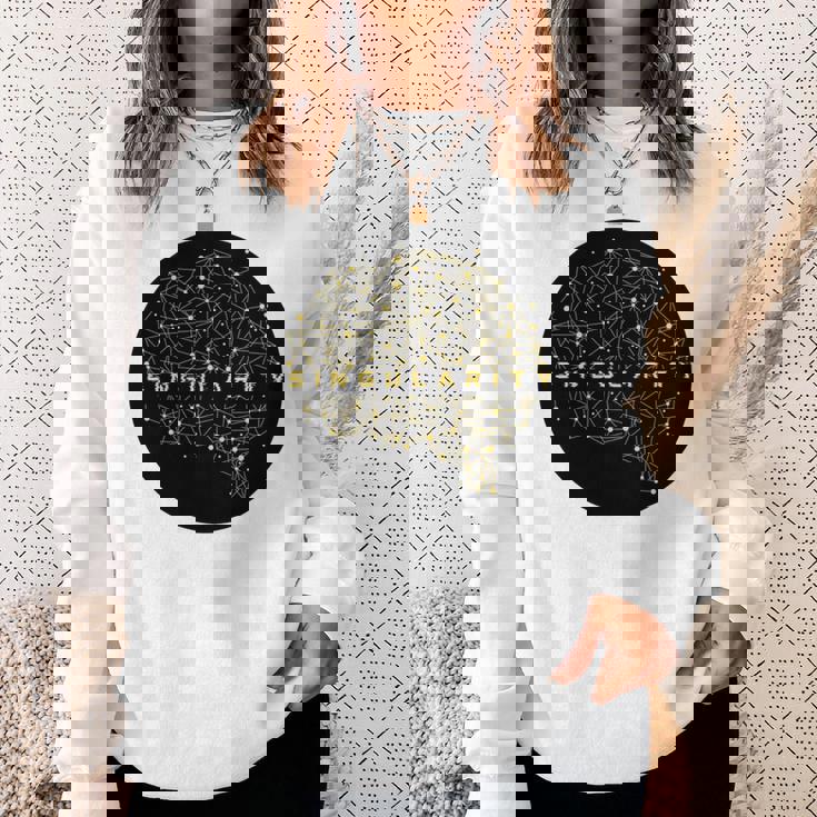 シンギュラリティ 強力ジェネレーティブai人工知能データ 長袖tシャツ スウェットシャツ 彼女への贈り物