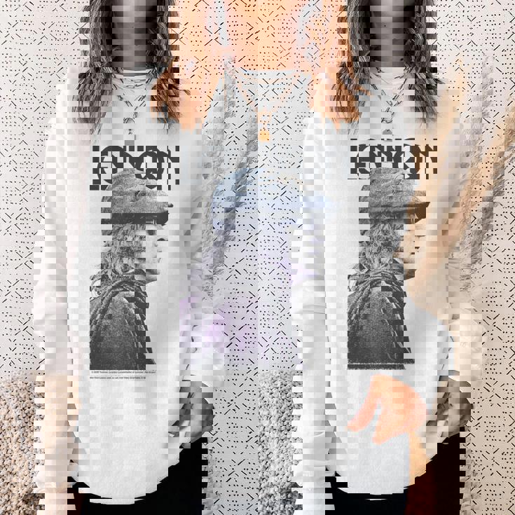 ジョン・レノン 平和な色調の肖像画 スウェットシャツ 彼女への贈り物