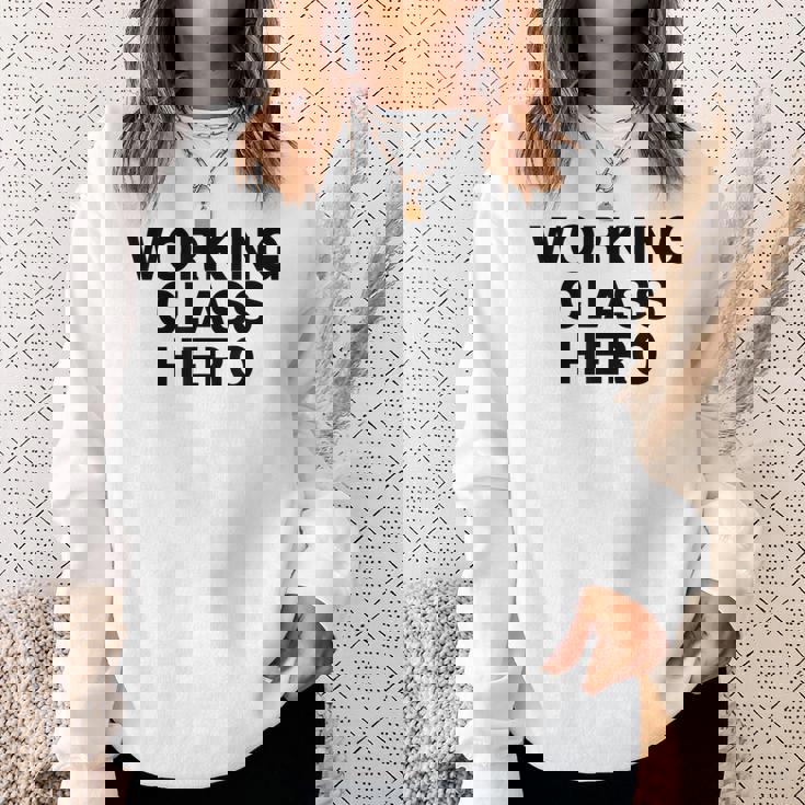 ジョン・ロック平和活動家が着用したワーキングクラスヒーロー。 スウェットシャツ 彼女への贈り物