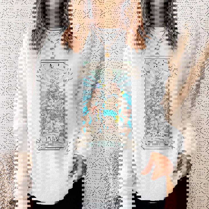 タロットカード オタク アヘ顔 Lewd 変態アニメ オカルト異教徒 ウィッカ スウェットシャツ 彼女への贈り物