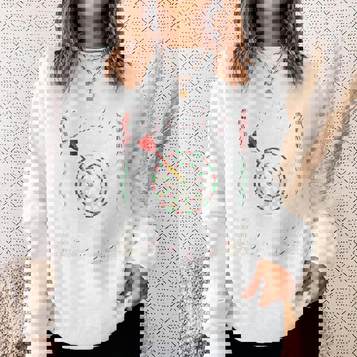 バックプリント ダーツ スポーツ ダーツボード アローダーツクラブ協会 スウェットシャツ 彼女への贈り物