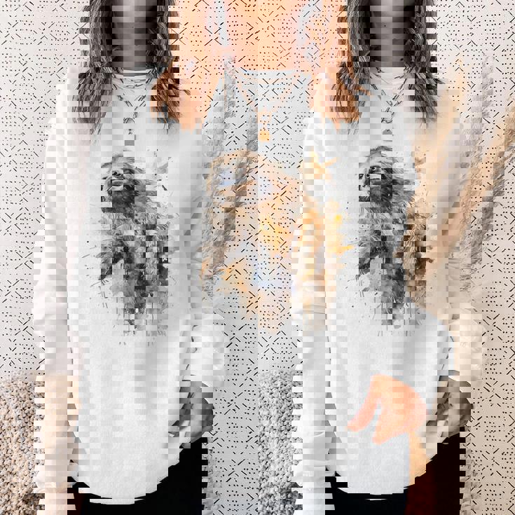 ナマケモノのアートワーク 動物ナマケモノ スウェットシャツ 彼女への贈り物