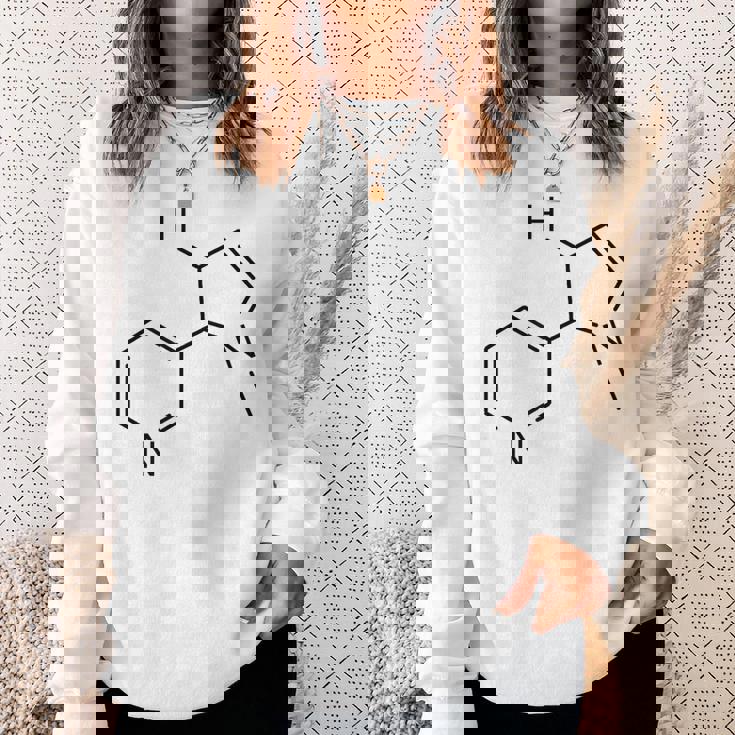 ニコチンの化学構造 スウェットシャツ 彼女への贈り物