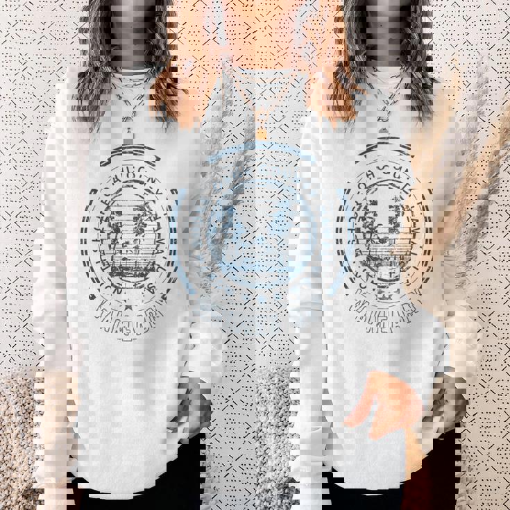 ハワイ ワイメア ベイ ノースショア オアフ島 長袖tシャツ スウェットシャツ 彼女への贈り物