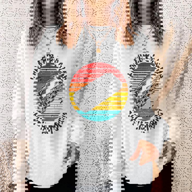 ハーモニカプレーヤー メンズ レディース ファニー ハーモニスト ハーピスト スウェットシャツ 彼女への贈り物