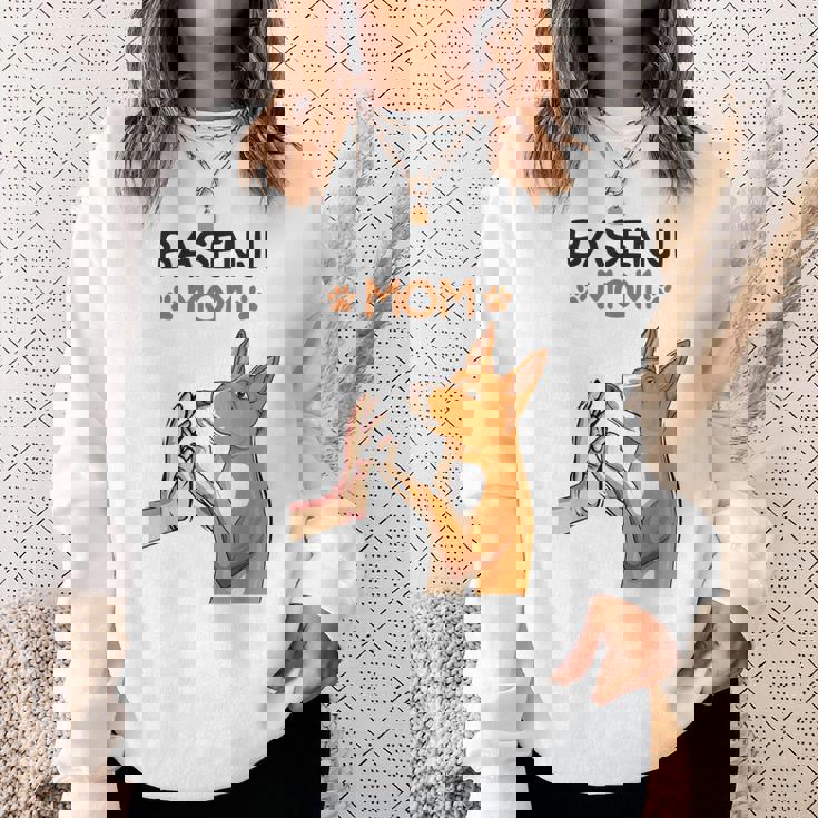 バセンジーママ犬愛好家 スウェットシャツ 彼女への贈り物