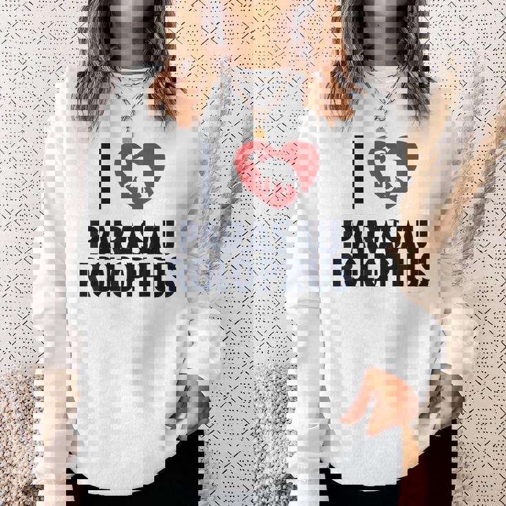 パラサウロロフスが大好き 恐竜好き パラサウロロフス スウェットシャツ 彼女への贈り物