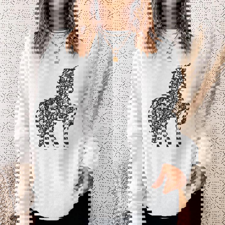 ファンタジーレインボーユニコーンホースファンunicornloverユニコーン スウェットシャツ 彼女への贈り物