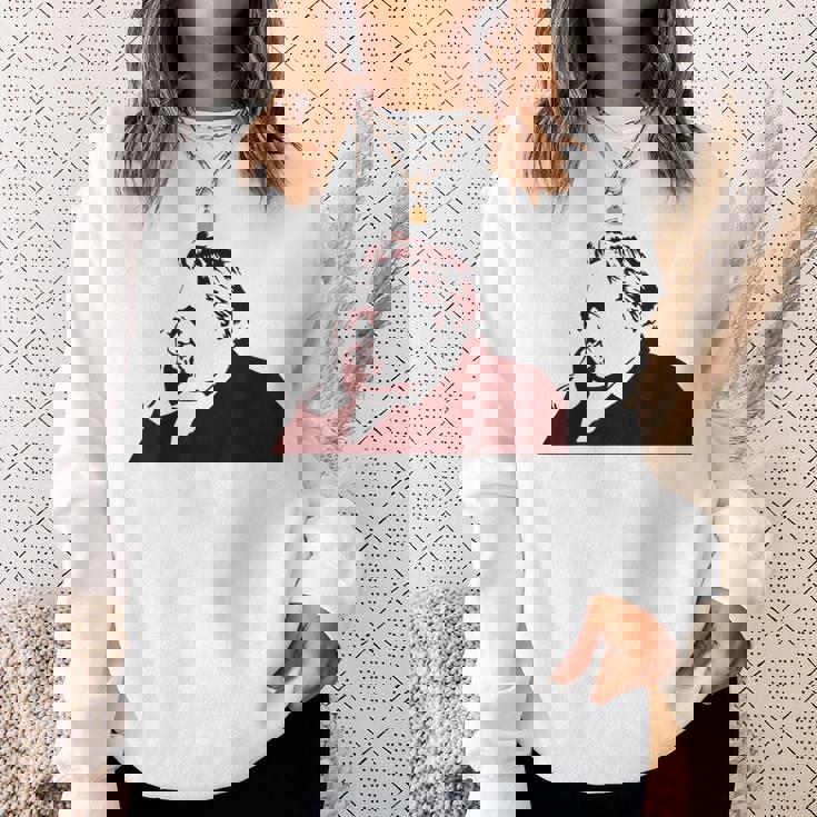 フリードリヒ・ニーチェステンシル スウェットシャツ 彼女への贈り物