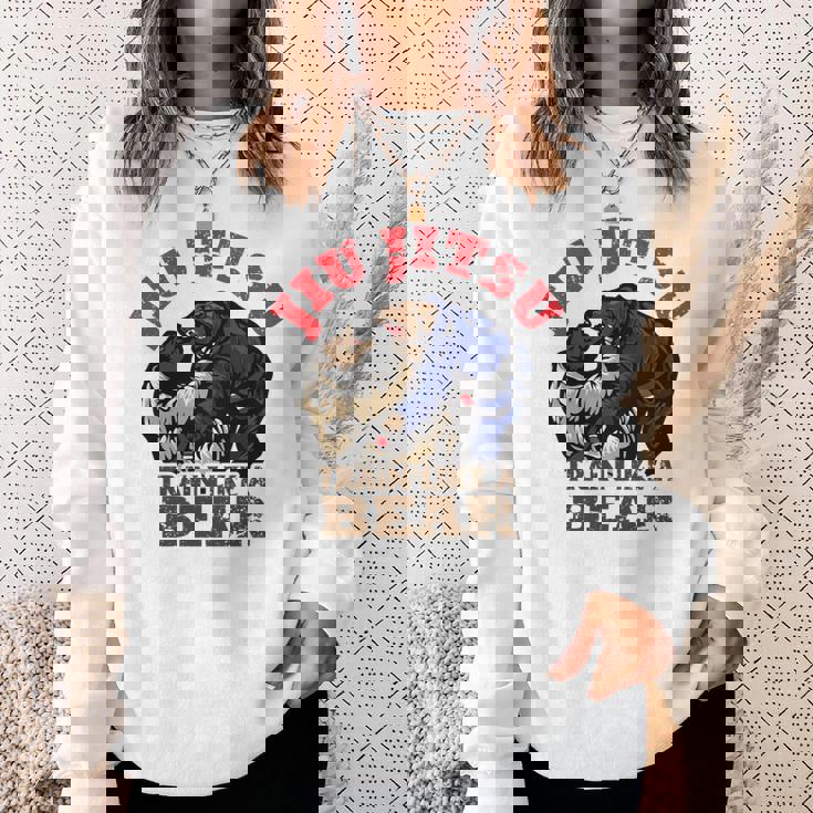 ブラジリアン柔術 Bjj クマのように訓練する 長袖tシャツ スウェットシャツ 彼女への贈り物