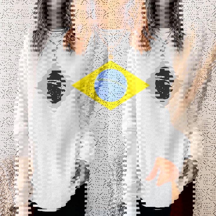 ブラジルの国旗ブラジル スウェットシャツ 彼女への贈り物