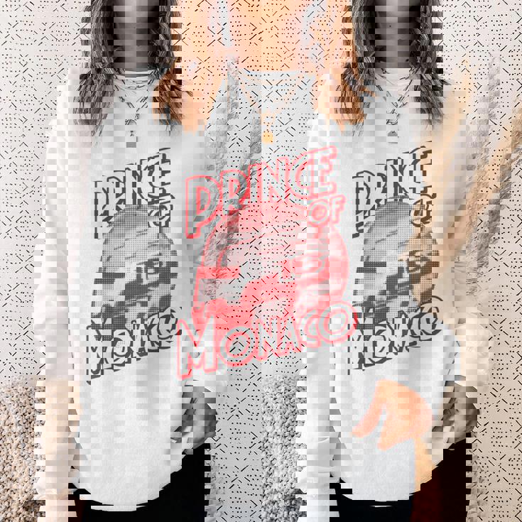 プリンス・オブ・モナコ 16 ミニマリスト レーシングの背景 スウェットシャツ 彼女への贈り物