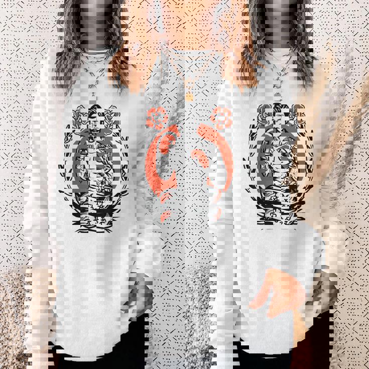 ボクサー アメリカン トラディショナル タトゥー オールドスクール ボクシング フラッシュ スウェットシャツ 彼女への贈り物