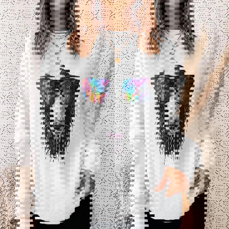 ボルゾイ 犬 モチーフ ペット イラスト サングラス ボルゾイ スウェットシャツ 彼女への贈り物