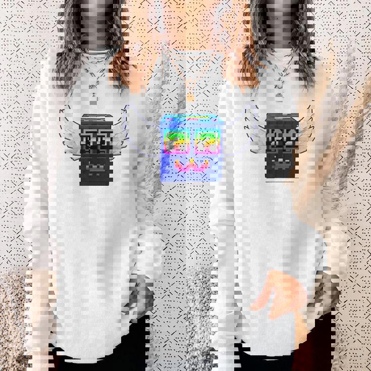 ロックスゲーム内でブレインロットゴッドラッキーブロック4頭脳を盗む スウェットシャツ 彼女への贈り物