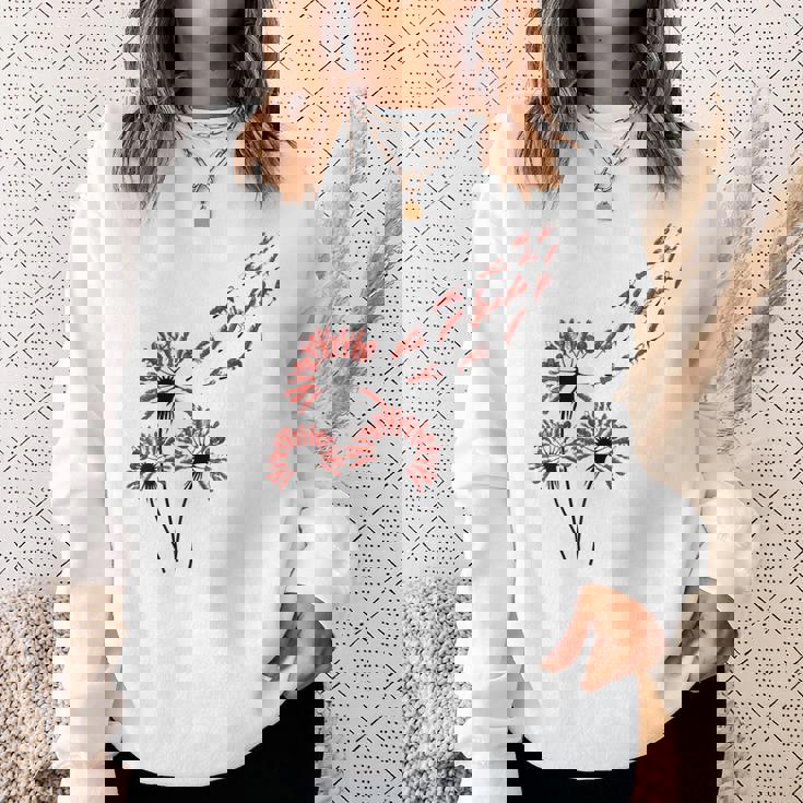 ロブスター愛好家のためのフラワータンポポロブスターシャツ スウェットシャツ 彼女への贈り物