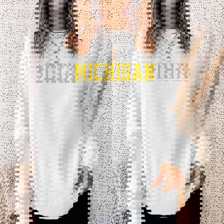 ヴィンテージ ミシガン メンズ ミシガン レディース レトロ ゴールド スウェットシャツ 彼女への贈り物