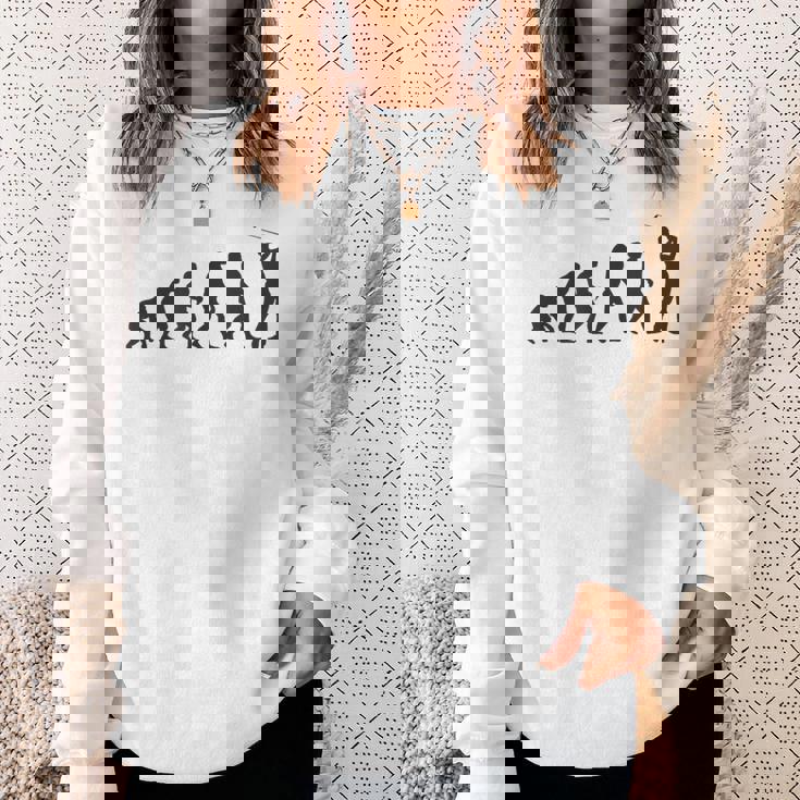 人類の進化 ネタ ゴルファー ゴルフ ゴルフ好き ゴルフファン おもしろ ゴルフ部 スウェットシャツ 彼女への贈り物