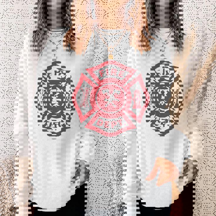 伝統的な消防署救助隊員エンブレムアート。 スウェットシャツ 彼女への贈り物