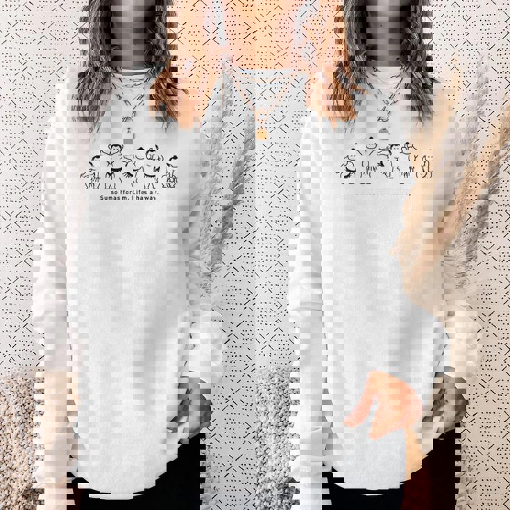 力士の型、人生の道 相撲 力士 相撲に型あり、人生に道あり スウェットシャツ 彼女への贈り物