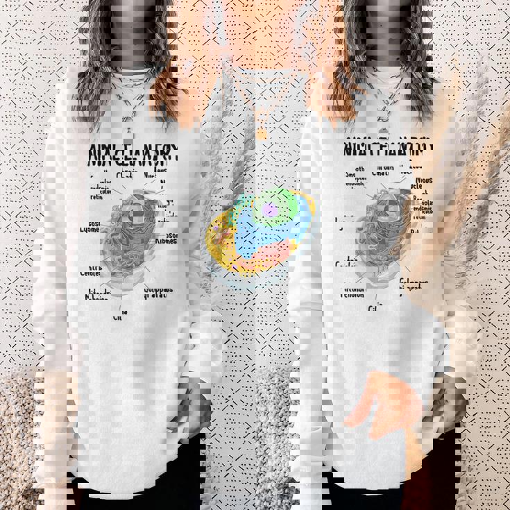 動物細胞の解剖学 生物学者 理科学生 スウェットシャツ 彼女への贈り物