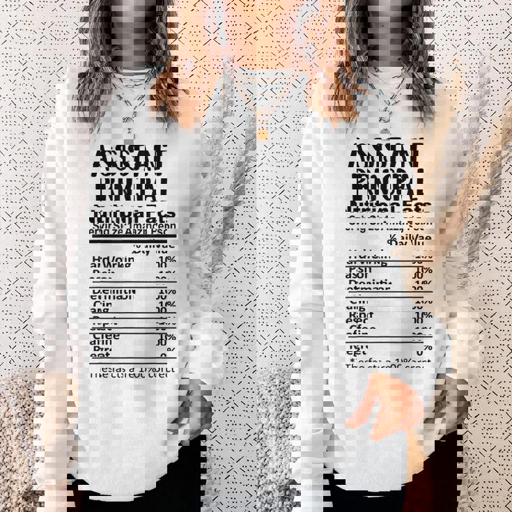 教頭栄養成分表おかしい スウェットシャツ 彼女への贈り物