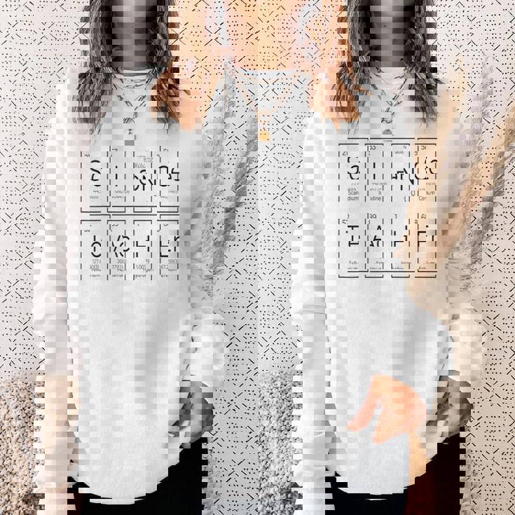 理科 先生 周期表 元素 化学 生物学 スウェットシャツ 彼女への贈り物