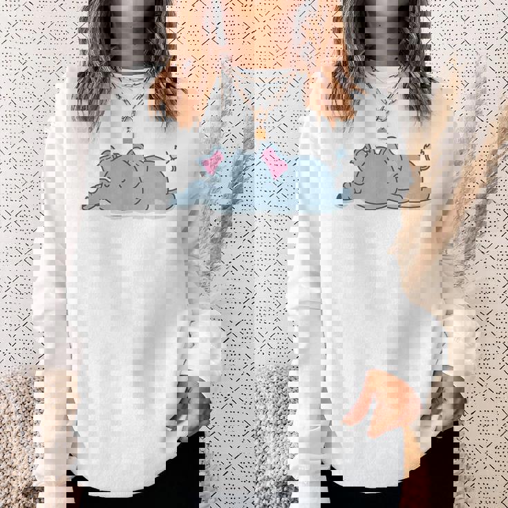 眠っている象 スウェットシャツ 彼女への贈り物