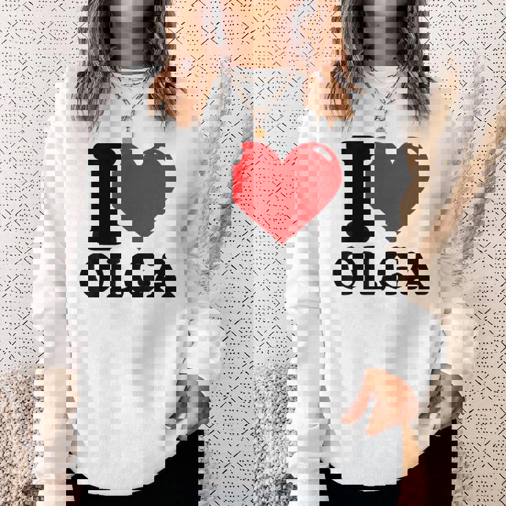 私はオルガが大好き スウェットシャツ 彼女への贈り物