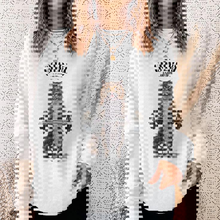 筋トレ ジム やる気がないなら家に帰れ トラ猫 ねこ スウェットシャツ 彼女への贈り物