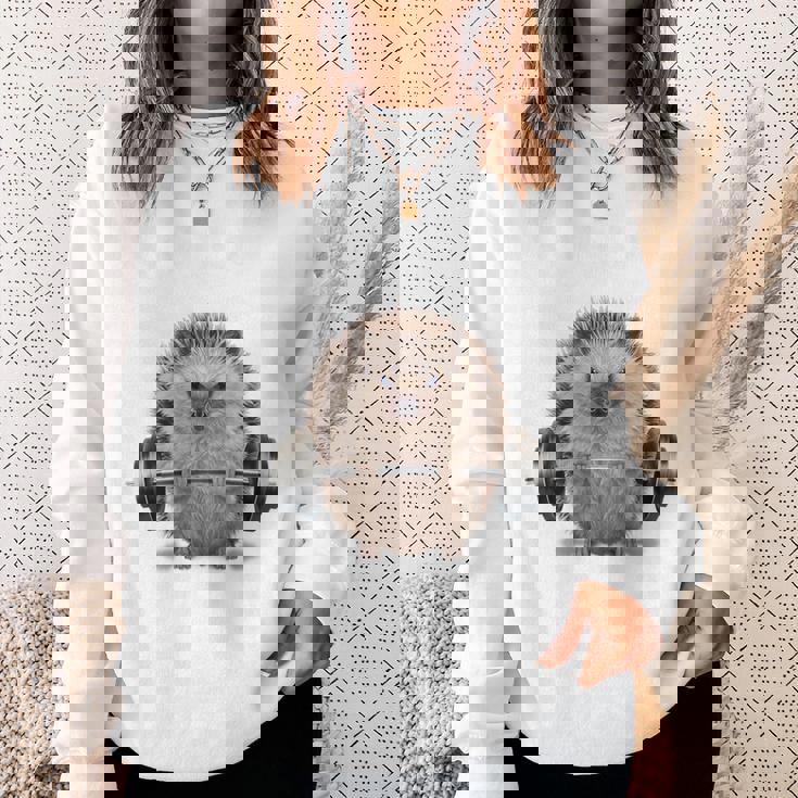 筋トレ ジム やる気がないなら家に帰れ ハリネズミ スウェットシャツ 彼女への贈り物